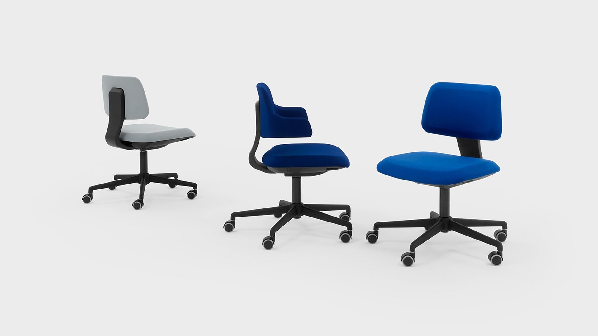 Офисное кресло из ткани с колесами и подлокотниками с 5 спицами Viganò JOLIE ARCH-00148577 - Вид №3