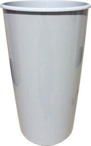 1200-12 Горшок д. цветов Le cone d=35 41Л(18л) Серый лак Цветочная коллекция