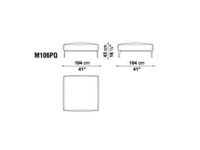 Угловой диван из ткани B&B Italia Michel ARCH-00050009 - Вид №43