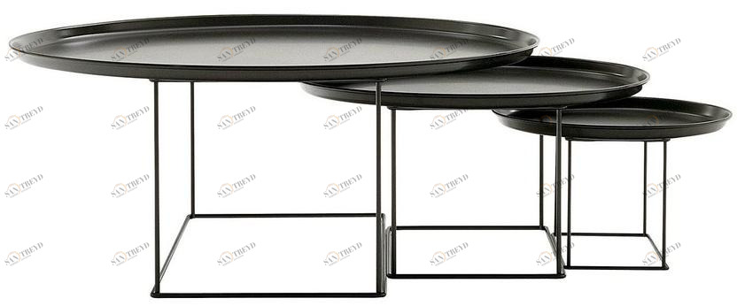 B&B Italia Журнальный столик / поднос из стали Fat sun-id-1436165