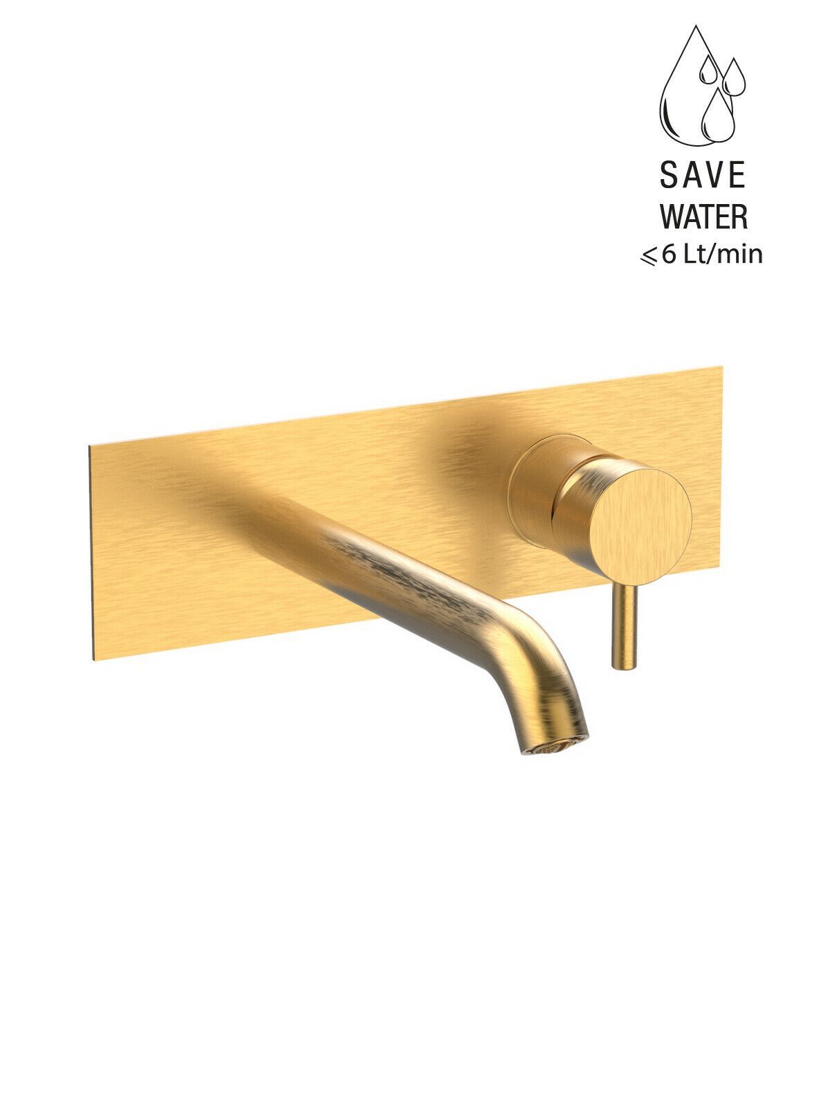 Настенный однорычажный смеситель для раковины с ограничителем расхода Rubinetterie Frattini Pepe XL ARCH-00076573 - Вид №18