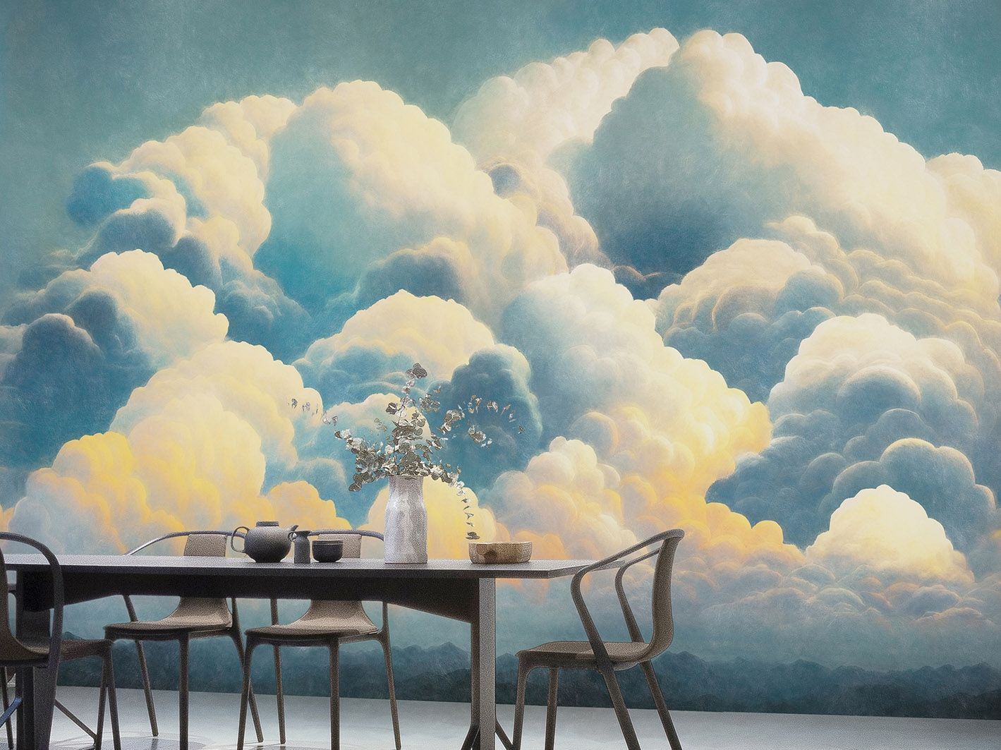 Обои из натурального ПВХ, экологически чистые, моющиеся WallPepper NIMBUS ARCH-00048540