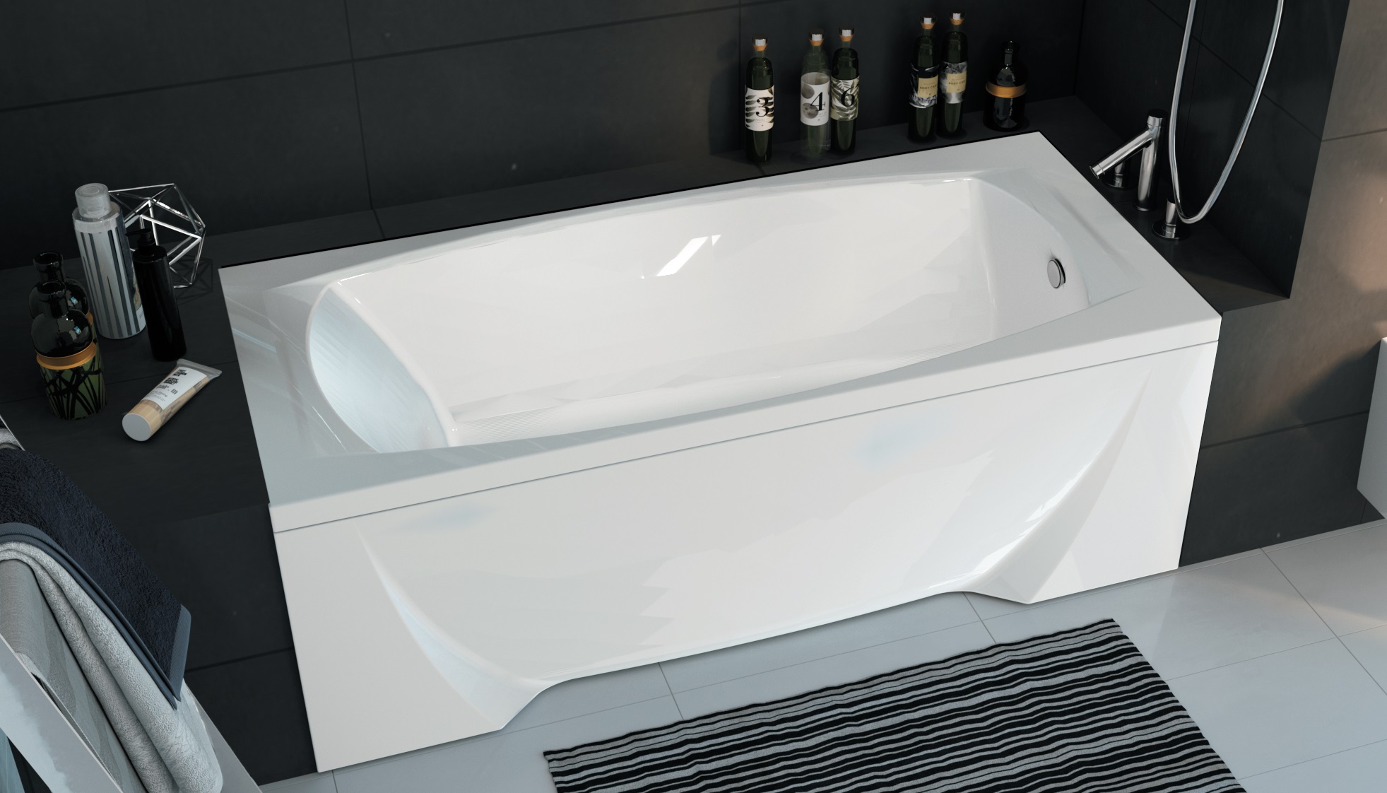 У25505 Ванна Marka One PRAGMATIKA 173-155x75 1 Marka PRAGMATIKA  - Вид №1