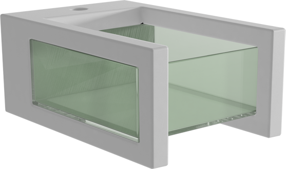 GLBISO1 Подвесное биде настенное GSG CERAMIC GLASS