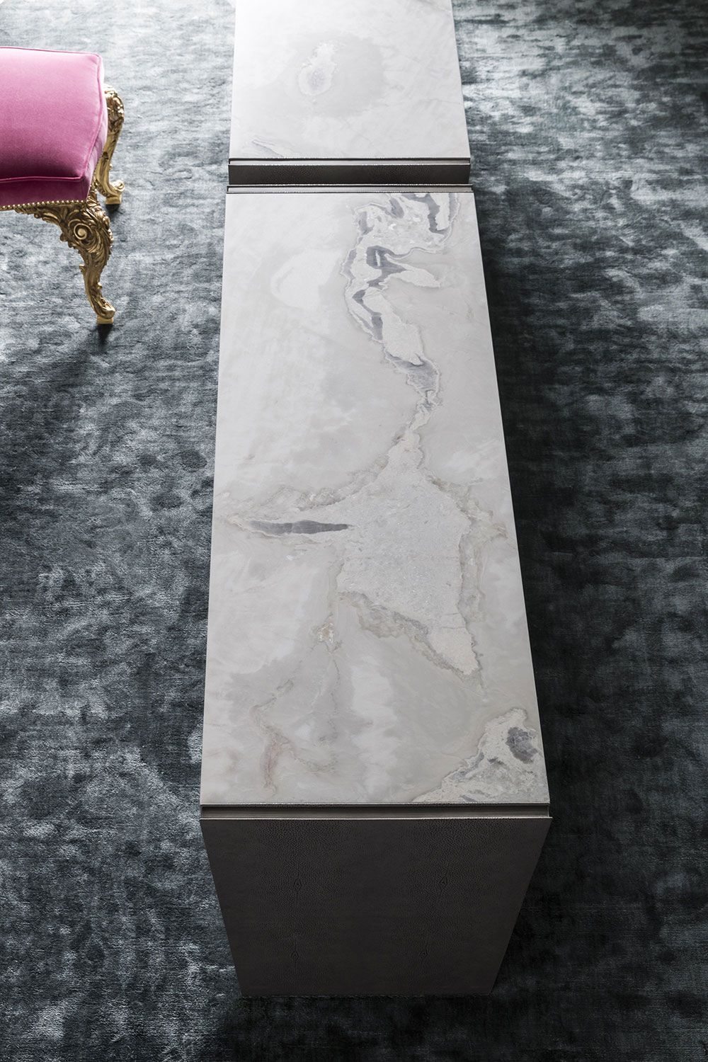 Деревянный шкаф с ящиками, обитыми кожей OAK Metronome ARCH-00117659 - Вид №6