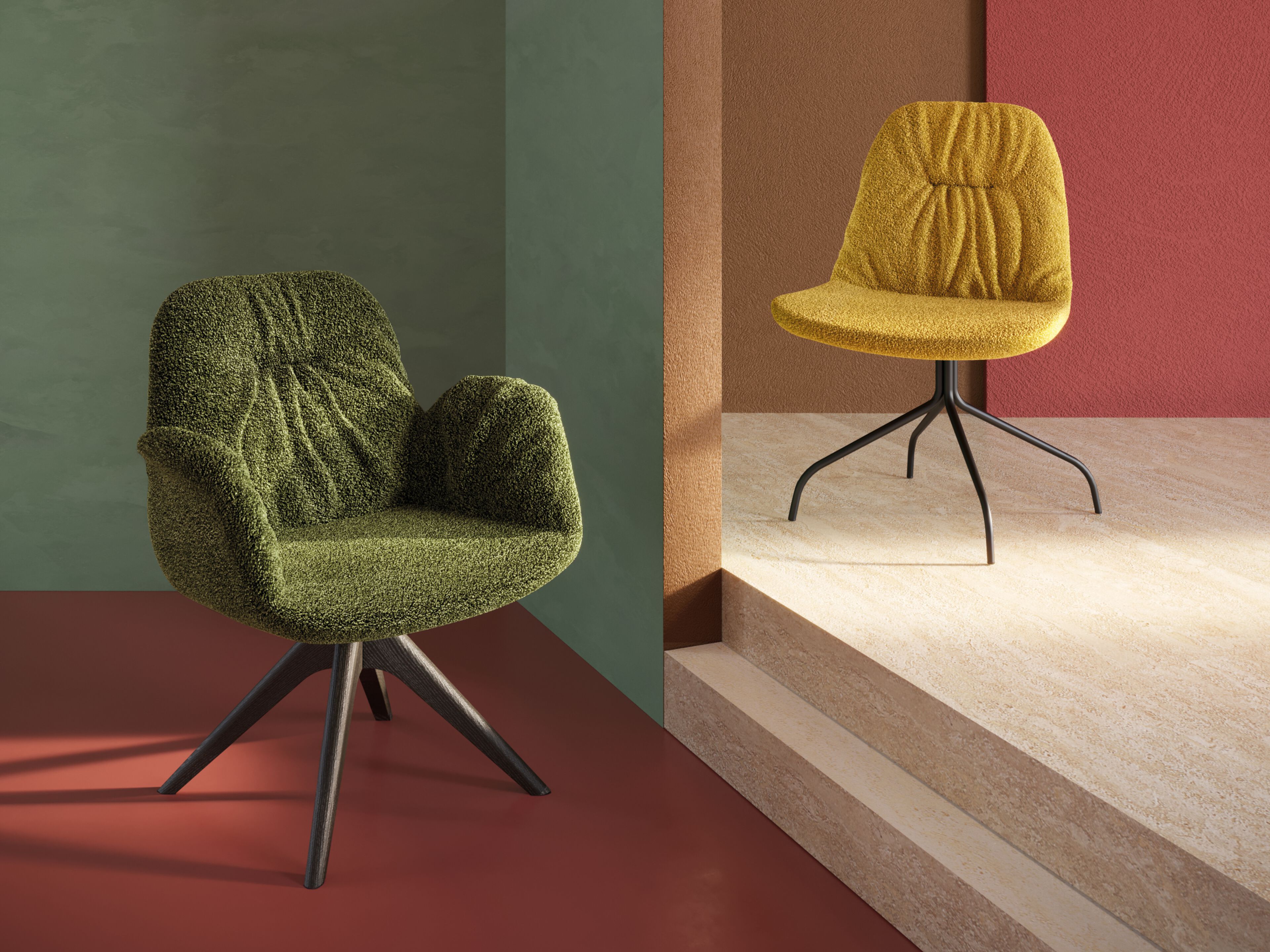 Тканевый стул с подлокотниками Innova Imbottiti Eleven ARCH-00124548 - Вид №2