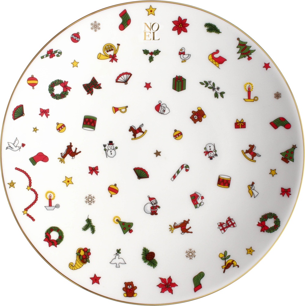 10668235 Taitu Тарелка закусочная Taitu "Новый год" 23см Фарфор 