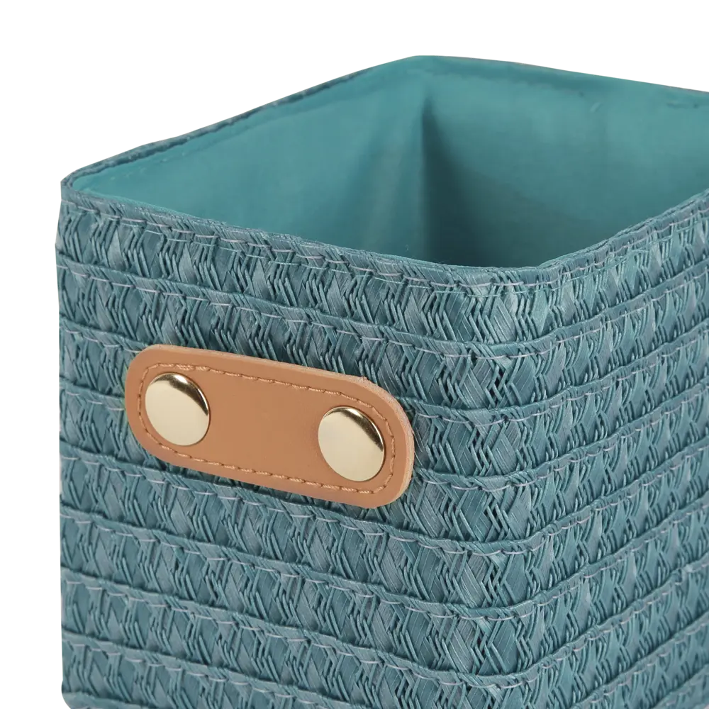 Набор корзин Sensea Paille 19x16x24.5 см цвет бирюзовый 3 шт. 82801797 STLM-2148755 - Вид №4
