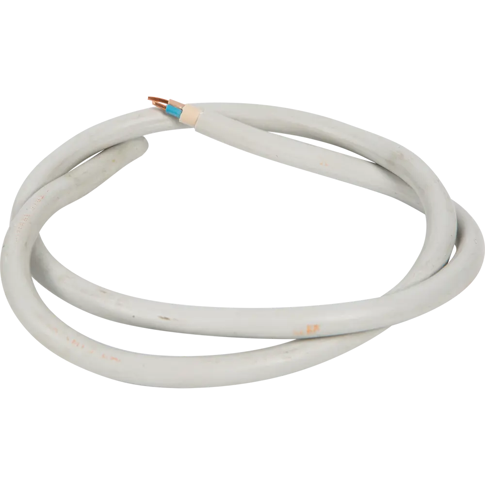 Кабель Альфакабель NYM 2x2.5 на отрез ГОСТ цвет серый 82259063 STLM-2210429  - Вид №1