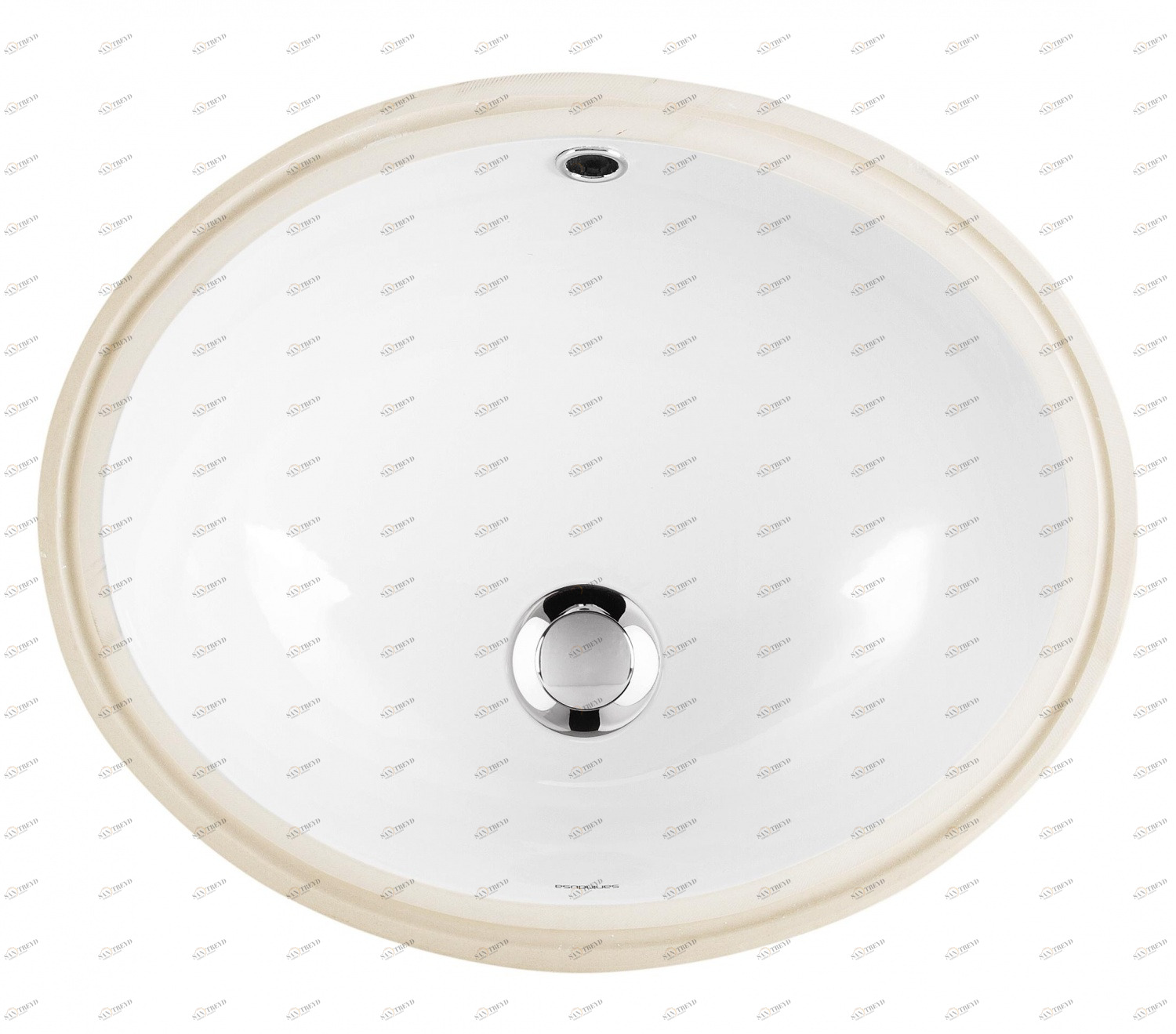 108750004 Накладная раковина под столешницу  круглая Sanindusa Simple