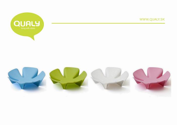 Ваза для фруктов белая Flower QUALY - 00-3869547 Белый  - Вид №2