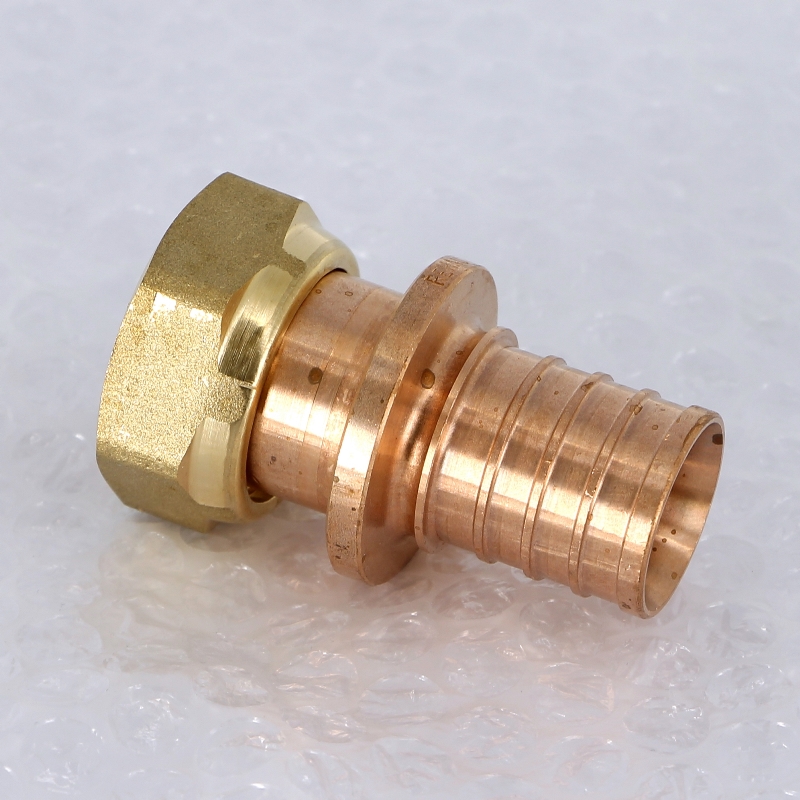 Муфта надвижная В бронза REHAU 32х1" RX бронза с накидной гайкой 456341 - Вид №2