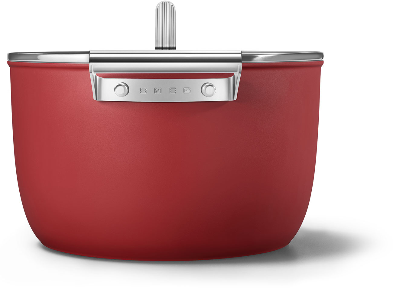 CKFC2611RDM Посуда / кастрюля с двумя ручками и крышкой 26 см, красная SMEG  - Вид №5