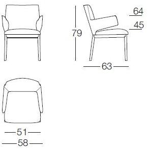 arflex Кресло из ткани с подлокотниками Hug sun-id-1396382 - Вид №8
