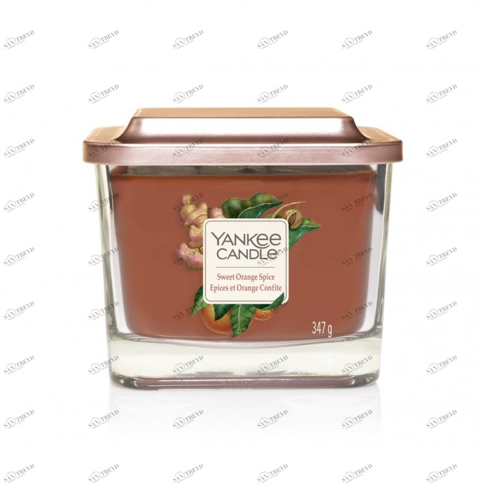 Свеча средняя Sweet Orange Spice "Сладкий пряный апельсин" 347гр 28-38 часов YANKEE CANDLE АПЕЛЬСИН 268073 Коричневый 
