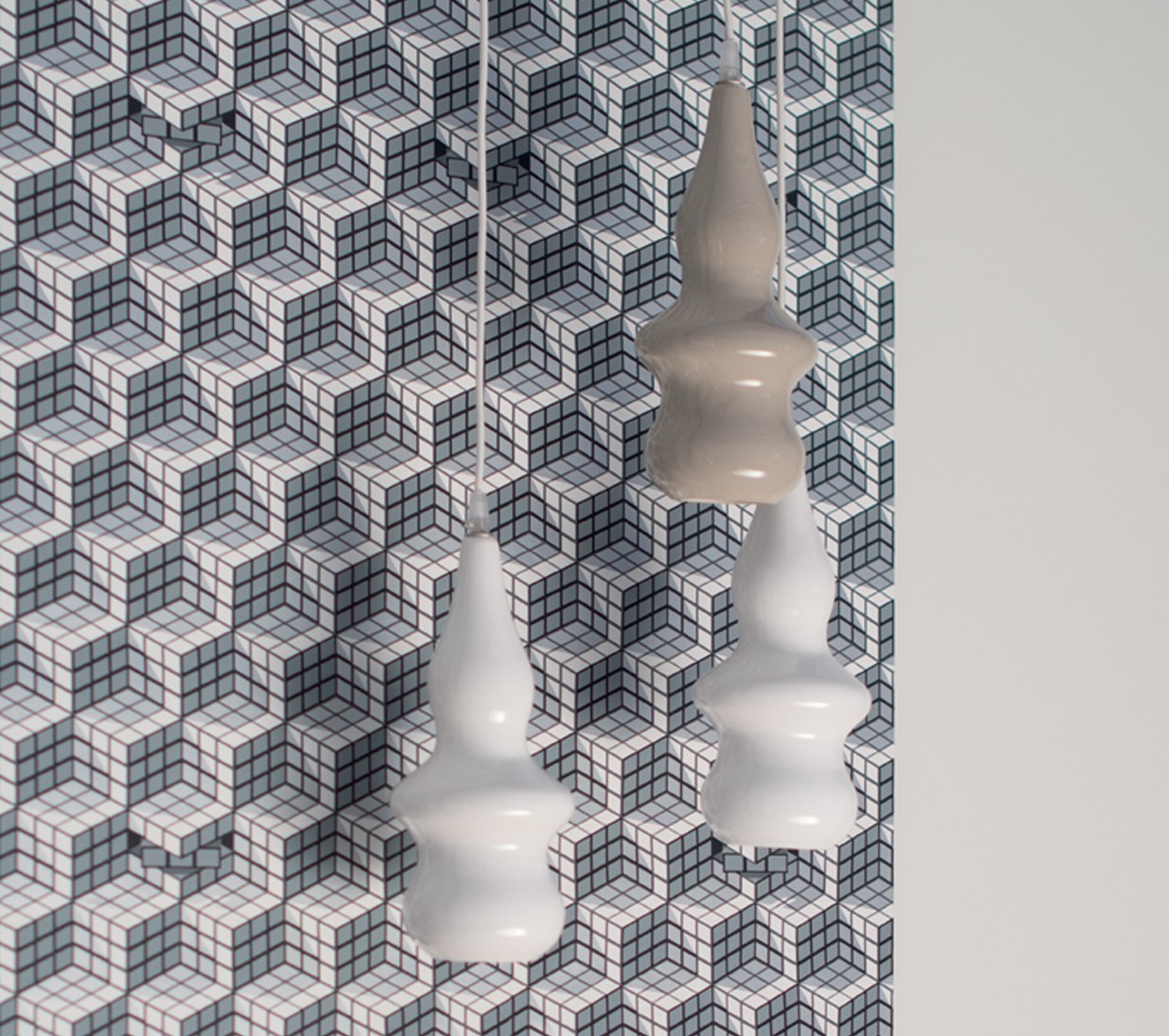 Ex.T Blub 4 Подвесной светильник из серой керамики EXBLUB4GRI - Вид №3