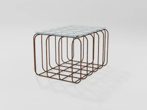 Barel Прямоугольный журнальный столик из хрусталя Filodiferro