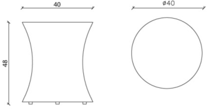 Chaarme Letti Тумбочка прикроватная круглая sun-id-1399551 - Вид №1