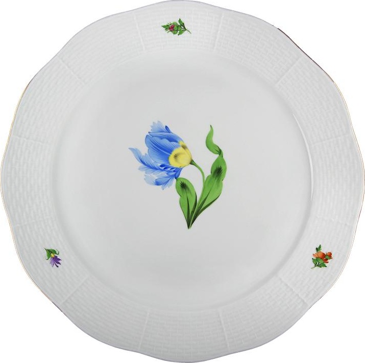 71914 Herend Тарелка пирожковая 15,5см "Китти" (синяя) Фарфор, Керамика 