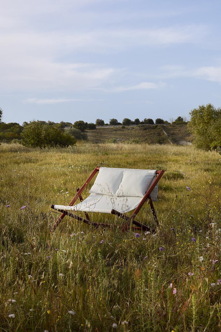 Шезлонг из красного дерева и ткани Exteta Razzi ARCH-00083836 - Вид №5