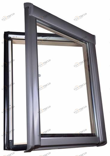 Roto Деревянное окно-спасательный круг Designo sun-id-1422068