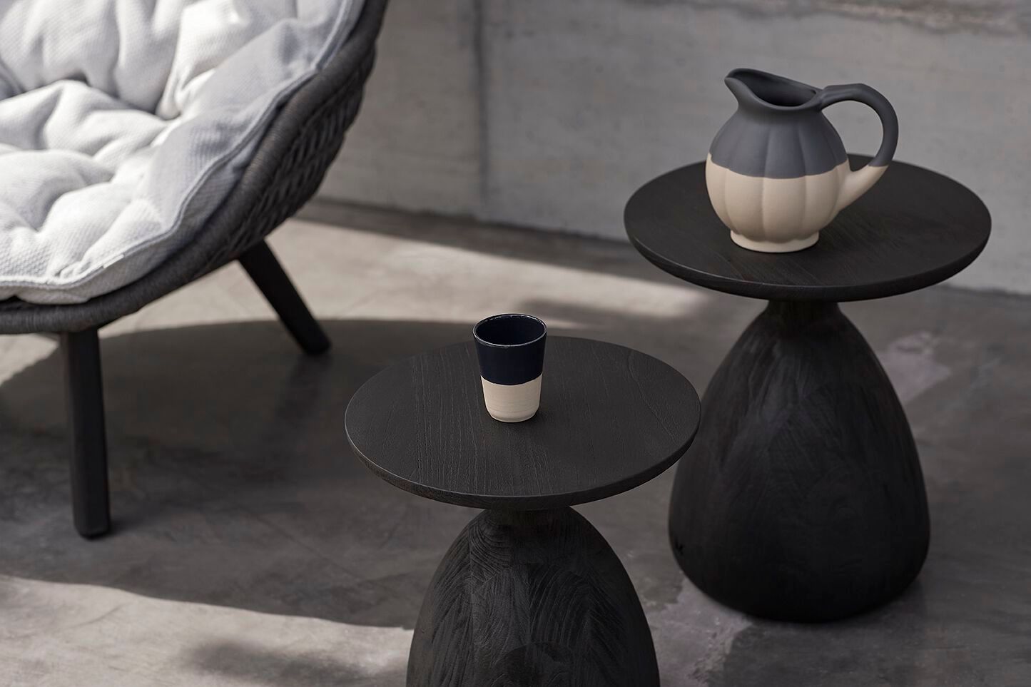 Деревянный круглый садовый журнальный столик MANUTTI Цуки ARCH-00101660 - Вид №6