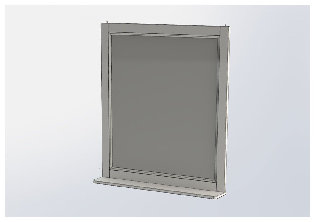 Зеркало Aquanet Денвер 80 белый 00199213 - Вид №2