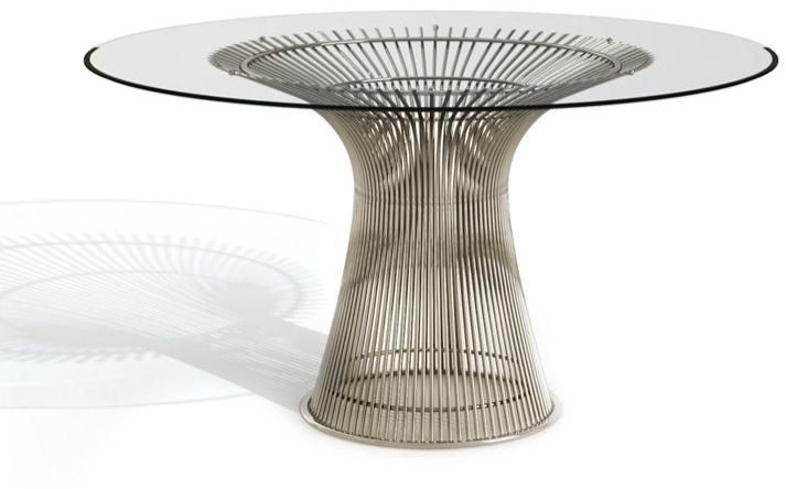 KNOLL Круглый стол из стали и стекла Platner sun-id-1493950 - Вид №1