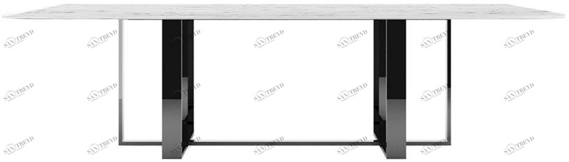 ZALABA Design Прямоугольный стол для гостиной из металла и мрамора Zulu sun-id-1515260