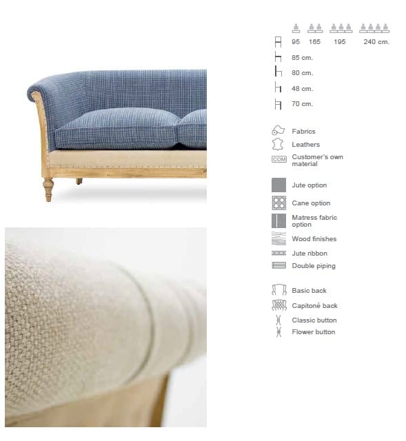 Кресло capitonné из джута с подлокотниками CREARTE COLLECTIONS Class Essence ARCH-00084539 - Вид №13