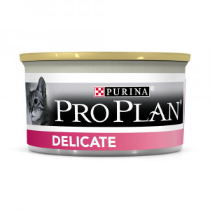 Т0027749 Корм для кошек с чувствительным пищеварением или особыми предпочтениями в еде, индейка банка 85г Pro Plan