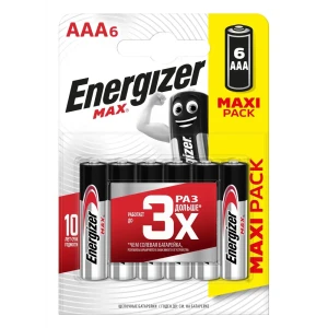 Батарейка Energizer Max AAA (LR03) алкалиновая 6 шт. 14007879 STLM-2016518
