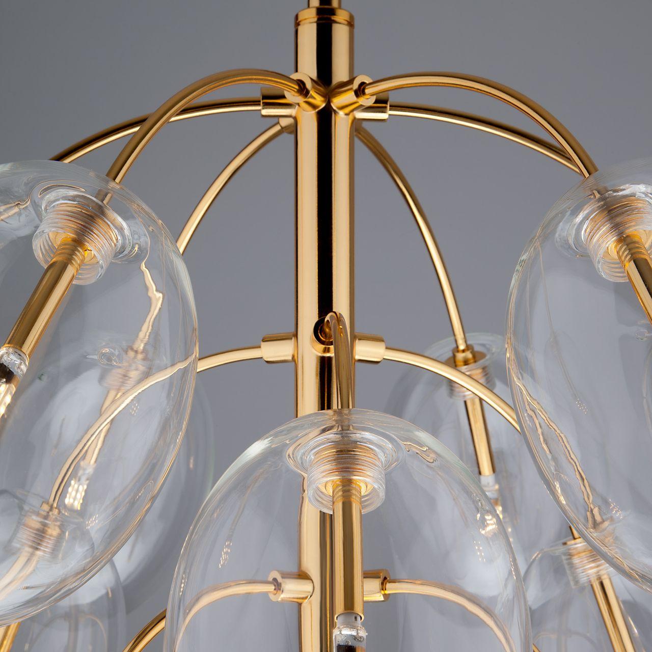 Подвесная люстра Bogates Leandro 290/15 BOGATES ДИЗАЙНЕРСКИЕ, LEANDRO 187473 Золотой  - Вид №2