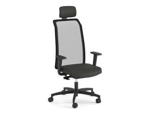 Вращающееся офисное кресло с высокой спинкой