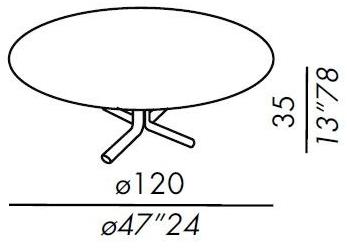 Meridiani Низкий журнальный столик Miller sun-id-1417593 - Вид №1