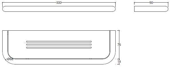 Water Evolution Настенный мыльница из хромированной латуни Flow sun-id-1486010 - Вид №4