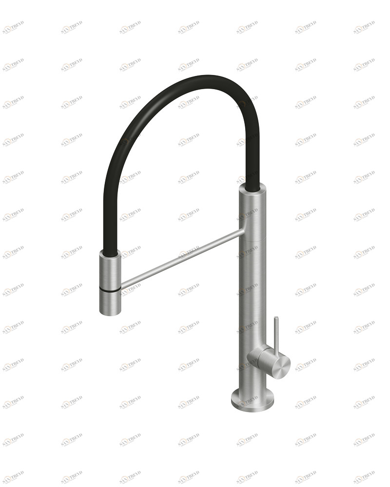 Inox. 398. Смеситель для кухонной мойки. Quadrodesign