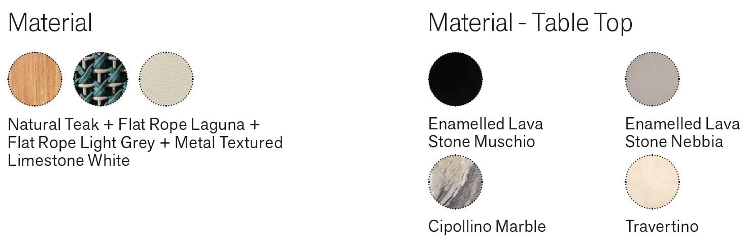 Овальный стол с мраморной столешницей Ethimo патио ARCH-00016228 - Вид №2