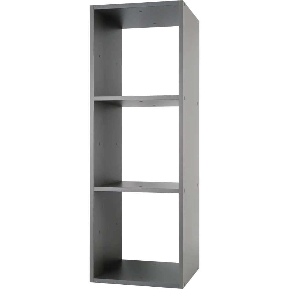 Стеллаж Spaceo KUB 3 секции 36x104x31.5 см ЛДСП цвет графит STLM-2031292 - Вид №2