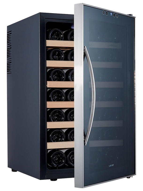 9965397 Винный шкаф Libhof AM-28 серебристый, черный STDN-0005682 - Вид №3