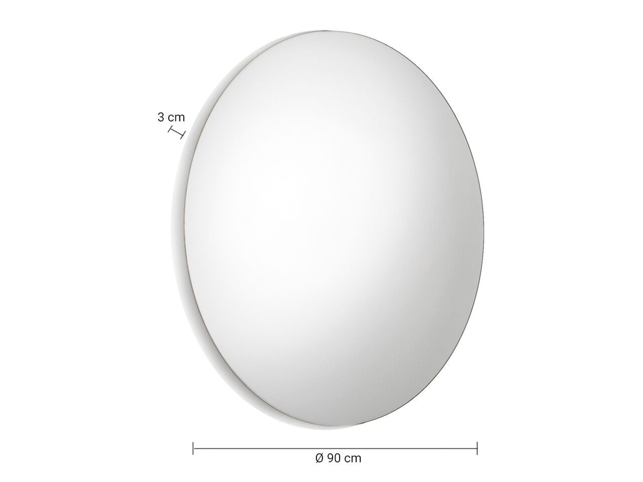 Круглое зеркало для ванной комнаты со встроенным освещением GEDY GEORGE ARCH-00147571 - Вид №3