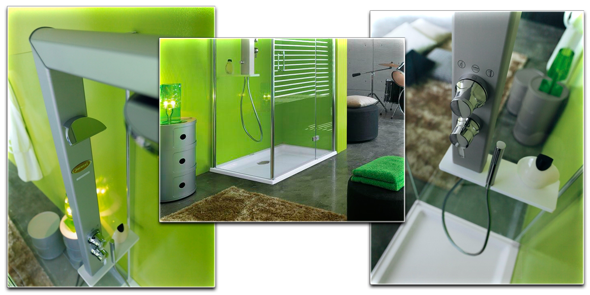 Душевое ограждение с колонной Start 120х80 9447-12390 Dx Jacuzzi 944712390DX - Вид №1