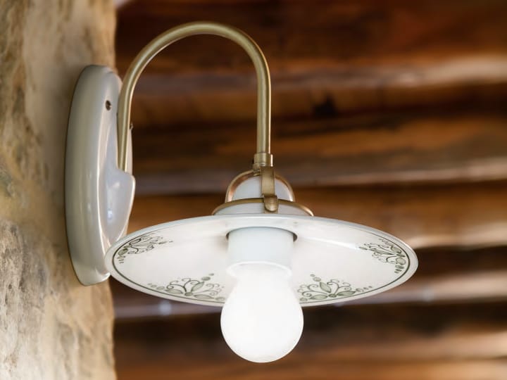 Керамический настенный светильник с фиксированной рукояткой Aldo Bernardi Tesa ARCH-00113453