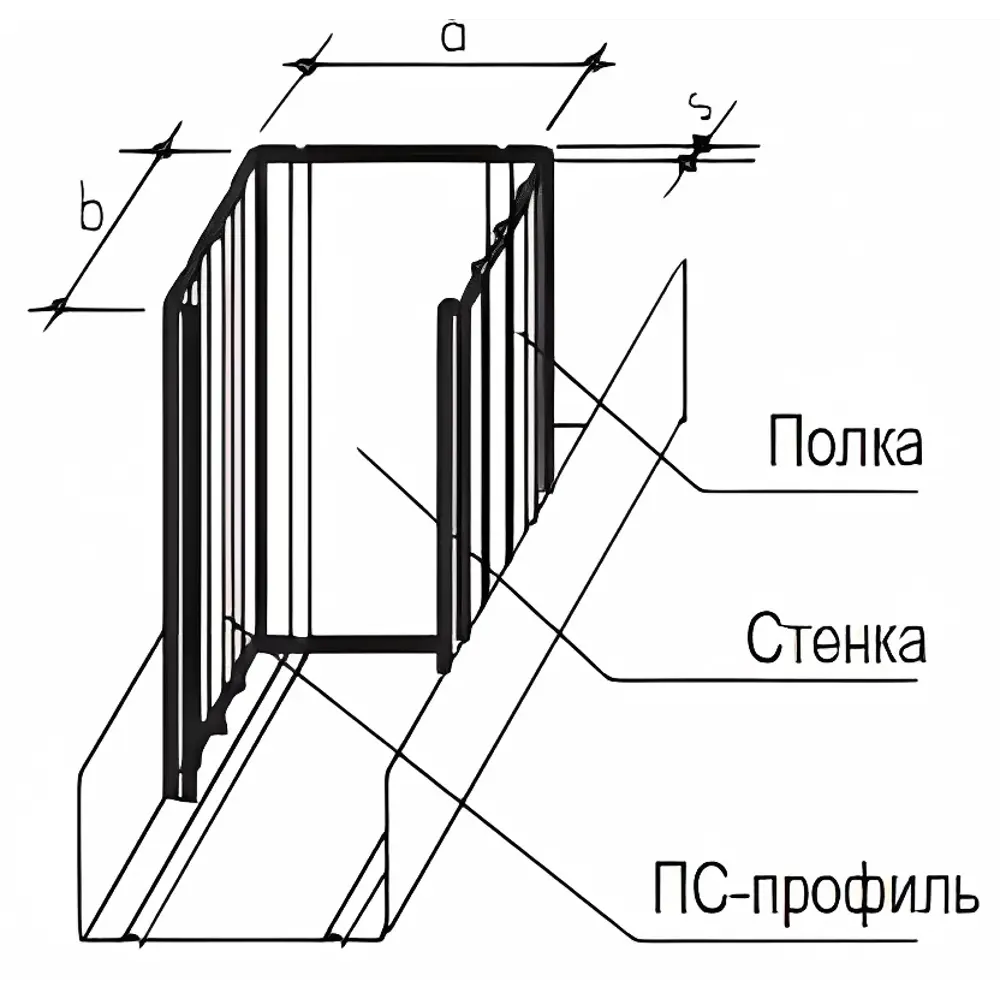 Профиль стоечный Knauf для гипсокартонных конструкций 50×50×3000 мм 12756948 ПС-2 STLM-1015483 - Вид №3