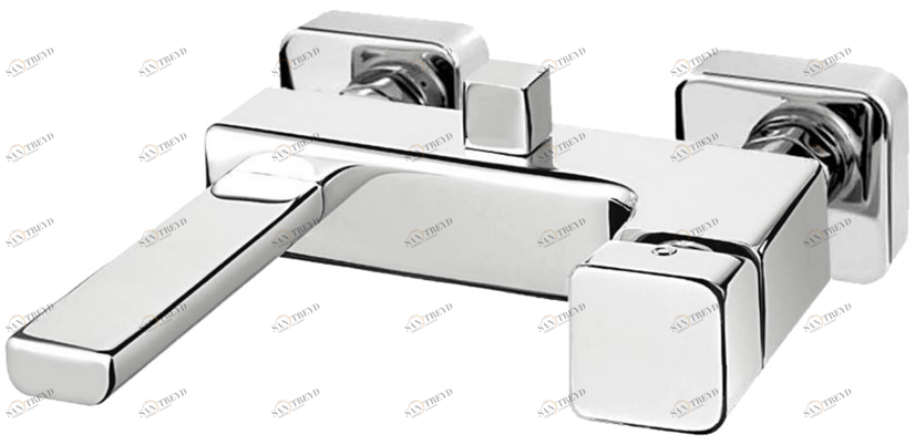 Fir Italia Смеситель для ванны настенный из латуни с переключателем Daily cube 45 4534000