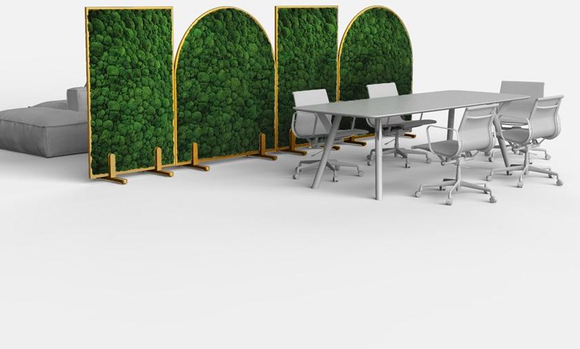 GREEN MOOD Звукопоглощающая офисная перегородка на колесах Design sun-id-1433653 - Вид №29