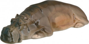 89130 Императорский фарфоровый завод Скульптура "Бегемот" Фарфор твердый