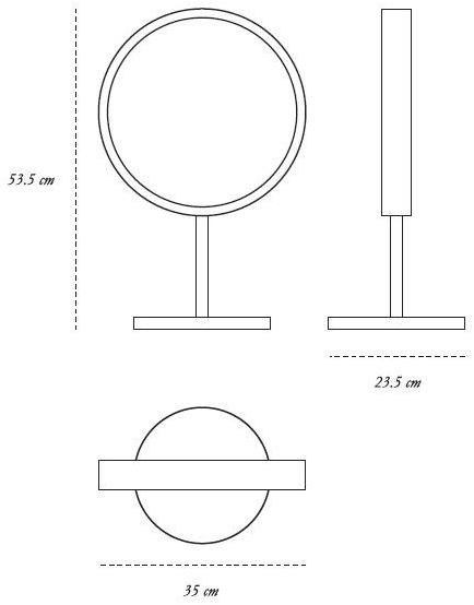 Scarlet Splendour Зеркало круглого стола Vanilla noir sun-id-1365047 - Вид №6