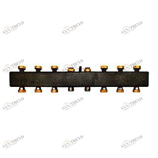 Коллекторы из чёрной стали MEIBES на 4(7) отопительных контура UK и МК, с кронштейнами ME6630141RU