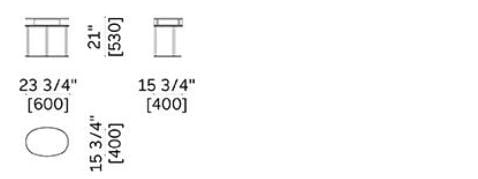 Деревянный овальный журнальный столик с отсеком для хранения Lema Ortis ARCH-00138129 - Вид №5